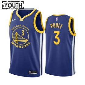 Dres Golden State Warriors Poole 3 Jordan Nike 2022-23 Icon Edition Royal Swingman - Dječji
